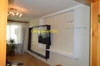 13,11,2014. мебель в гостиную комнату. 4000*2100*200. ЛДСП 32мм. кромка черный глянец и белый глянец.