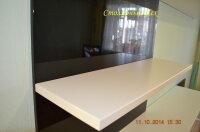 Горка 2500*1900*400. корпус МДФ крашеный белый матовый, фасады МДФ крашеный белый матовый и черный глянец. фурнитура BLUM AVENTOS HK Tip-on.