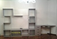 19.08.2013. Горка и комп. стол корпус ЛДСП 16мм. цвет Алюминий, размеры горка 2300*2000. комп.стол 1100*700*750. цена 5900грн.