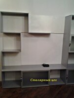 19.08.2013. Горка и комп. стол корпус ЛДСП 16мм. цвет Алюминий, размеры горка 2300*2000. комп.стол 1100*700*750. цена 5900грн.