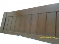 Кровать из массива сосна 1980х1500 покраска в цвет Орех