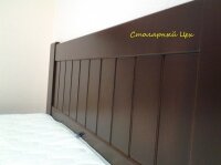 Кровать из массива сосна 1980х1500 покраска в цвет Орех