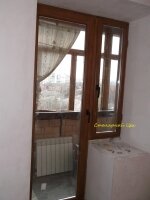 балконный блок из массива сосна (натуральное дерево). 2160х1260. стеклопакет 1камера. фурнитура Rotto.