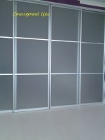 Подвесная межкомнатная перегородка 2700*3400. профиль алюминий Indeco Qwebec.