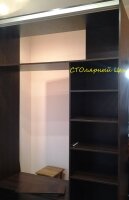 Шкаф-купе 2400х1500х600 раздвижная система Raumplus S150 фасады стекло Lacobel