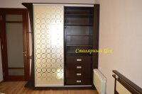  шкаф-купе 2350*2000*600. дсп ЭГГЕР. фасады зеркало с рисунком.