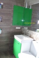 12,04,2014 мебель для ванной комнаты, пенал, тумба, шкафчик в нише.фасады МДФ крашенный. фурнитура BLUM.